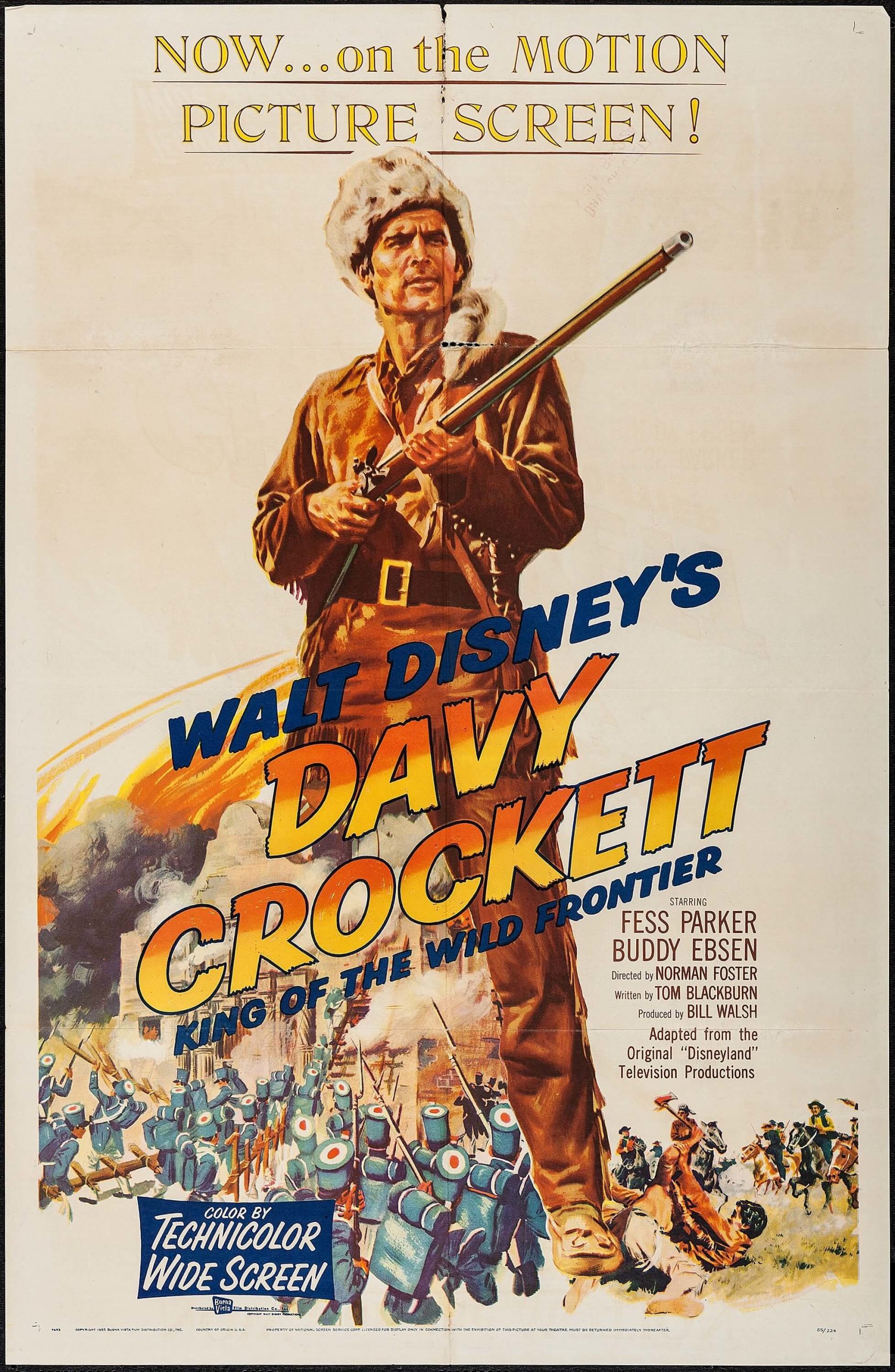 ดูหนัง Davy Crockett: King Of The Wild Frontier (1955) เดวี่ คร็อกเก็ต ยอดนักสู้ [Full-HD]